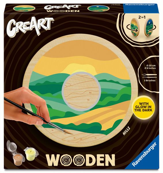 CreArt Malen nach Zahlen Wooden - Hills