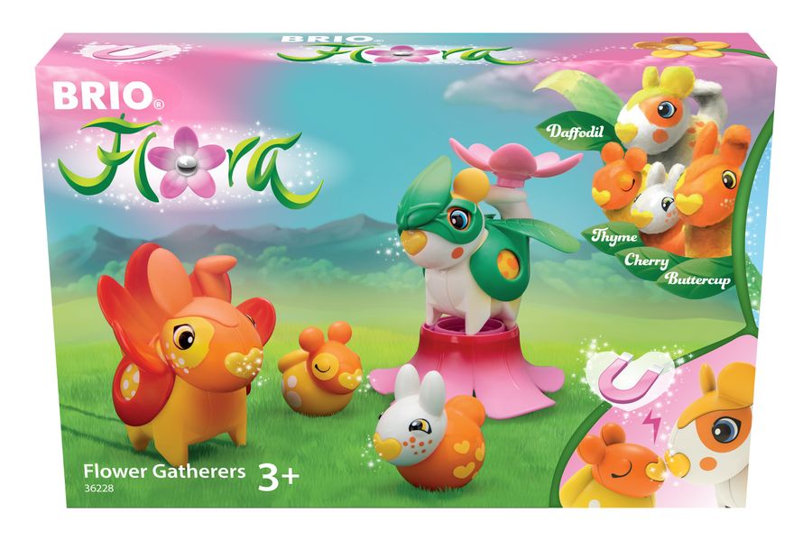 BRIO Flora - 36228 Blumensammler | Spielset für endlosen fantasievollen Spielspaß für Mädchen und Jungen ab 3 Jahren - wunderschönes Geschenk