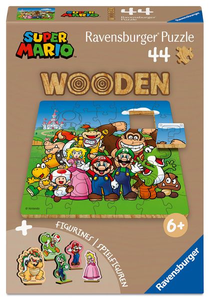 WOODEN Puzzle Kids 44 Teile - Nintendo Super Mario