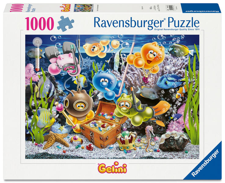 Erwachsenenpuzzle 1000 Teile - Gelini im Unterwasserspaß