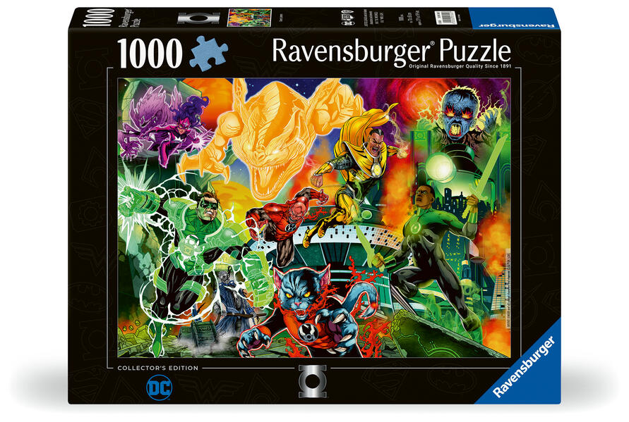 Erwachsenenpuzzle 1000 Teile - Justice League - Grüne Laternen