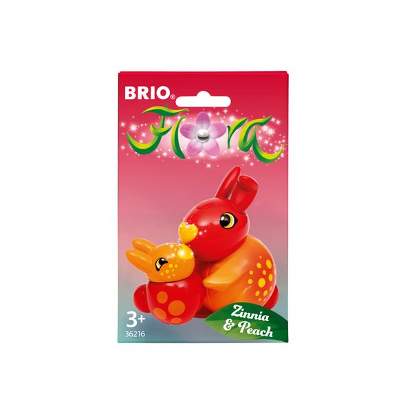 BRIO Flora - 36216 Zinnia & Peach | Spielfiguren für endlosen fantasievollen Spielspaß für Mädchen und Jungen ab 3 Jahren - wunderschönes Geschenk