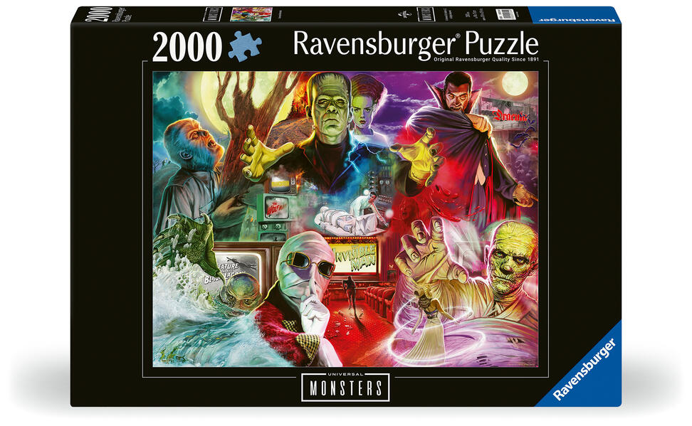 Erwachsenenpuzzle 2000 Teile - Universal Multiproperty - Universal Monsters