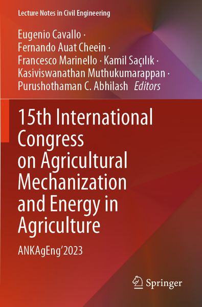 15th International Congress on Agricultural Mechanization and Energy in Agriculture