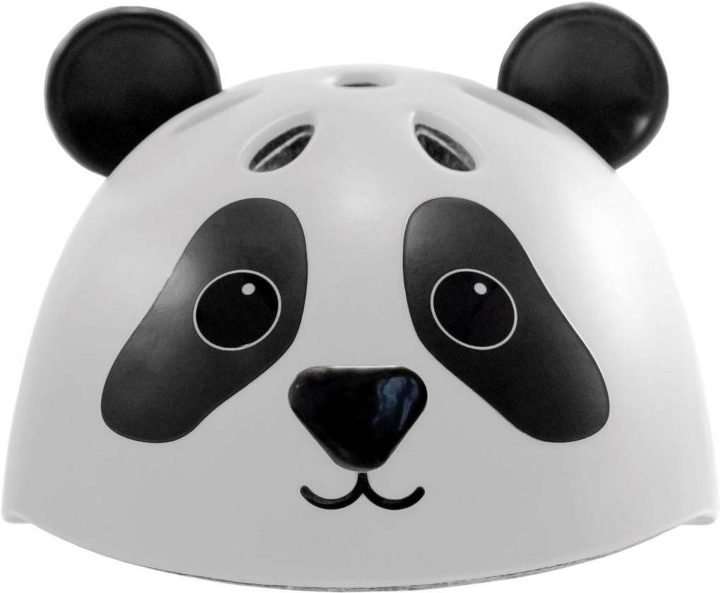 Kinderhelm Pandy schwarz-weiß Gr. 44-47