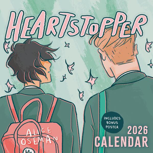 Hachette Children's Book The Heartstopper 2026 Calendar