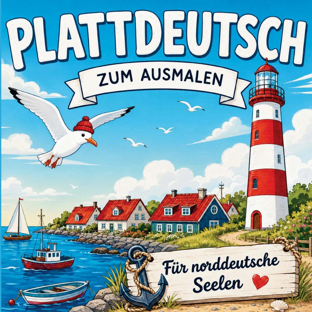 Plattdeutsch zum Ausmalen - für norddeutsche Seelen!