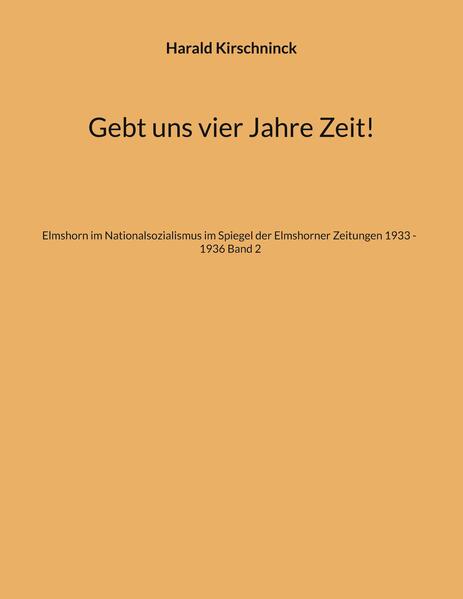 Gebt uns vier Jahre Zeit!