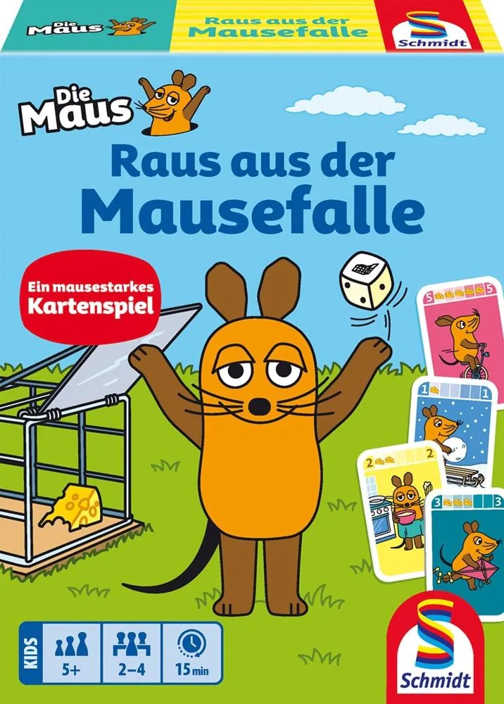 Schmidt 750063 - Die Maus Raus aus der Mausefalle Kartenspiel