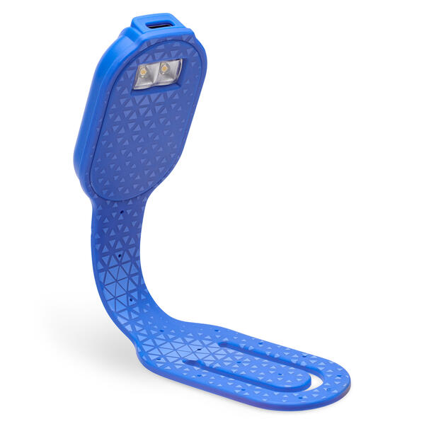 Flexilight RC (Blue Hexagonal) - wiederaufladbares Leselicht - 2 in 1 Leselampe & Lesezeichen - LED Leselicht - Geschenk für Leser Buchliebhaber - Deutsche Ausgabe