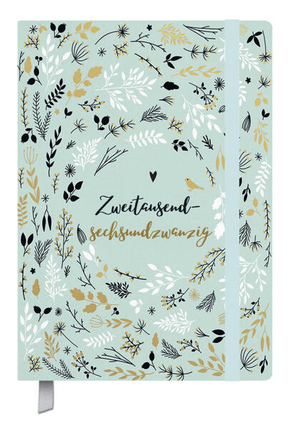 Terminkalender Campus Mint Flowers 18 Monate 2026/2027