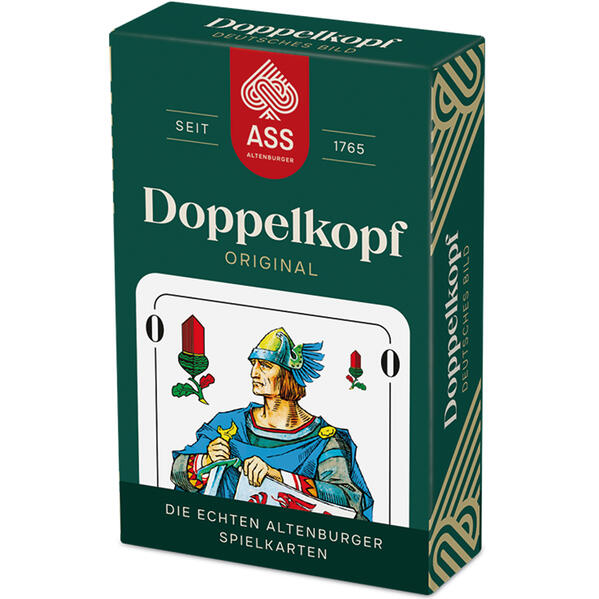 ASS Doppelkopf deutsches Bild in Faltschachtel
