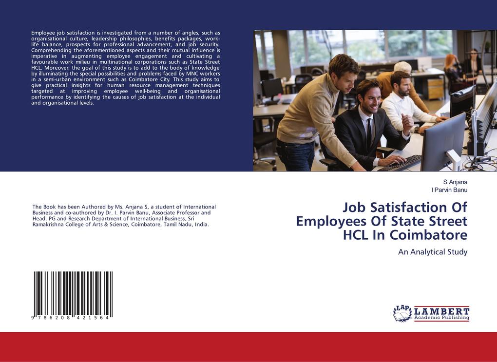 Job Satisfaction Of Employees Of State Street HCL In Coimbatore