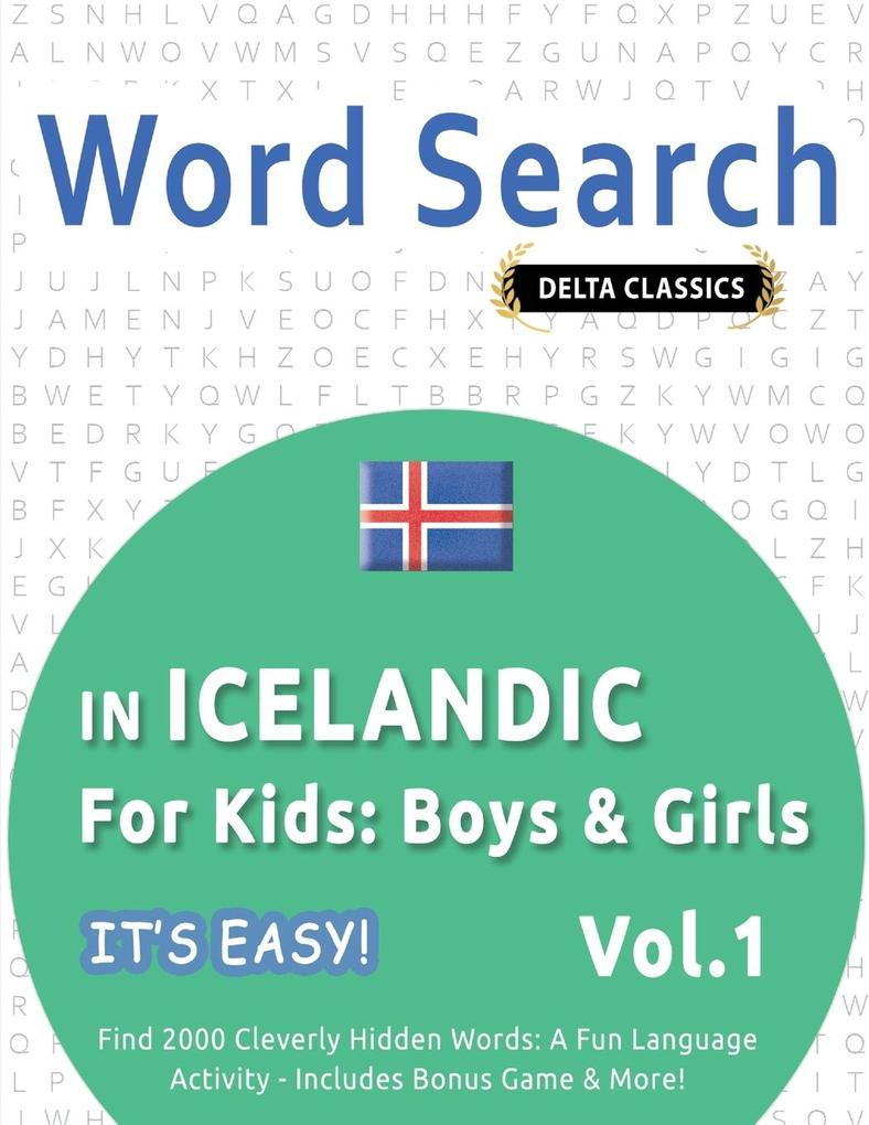 WORD SEARCH IN ICELANDIC FOR KIDS