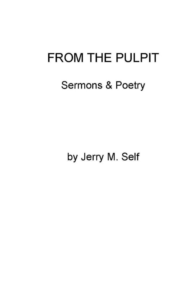 FROM THE PULPIT