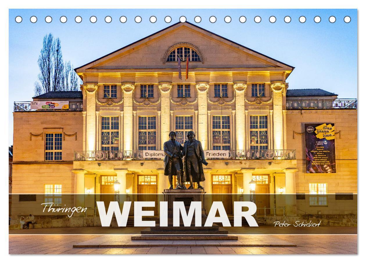Thüringen - Weimar (Tischkalender 2026 DIN A5 quer) CALVENDO Monatskalender
