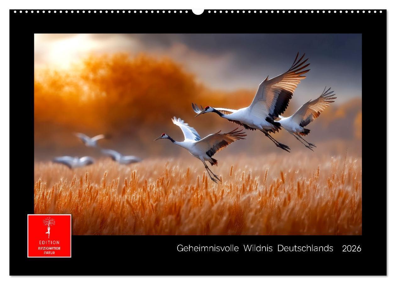Geheimnisvolle Wildnis Deutschlands (Wandkalender 2026 DIN A2 quer) CALVENDO Monatskalender
