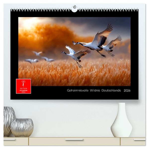 Geheimnisvolle Wildnis Deutschlands (hochwertiger Premium Wandkalender 2026 DIN A2 quer) Kunstdruck in Hochglanz
