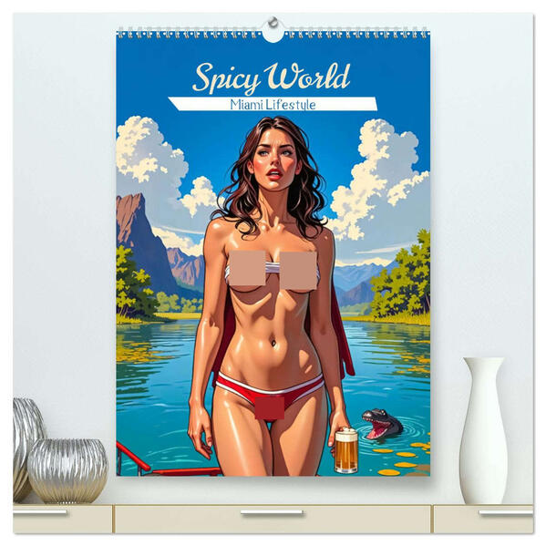 Spicy World - Miami Lifestyle (hochwertiger Premium Wandkalender 2026 DIN A2 hoch) Kunstdruck in Hochglanz
