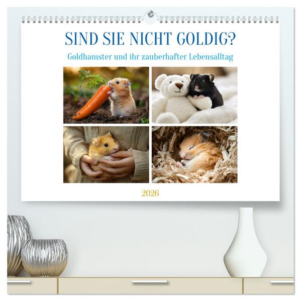 Sind sie nicht goldig? (hochwertiger Premium Wandkalender 2026 DIN A2 quer) Kunstdruck in Hochglanz