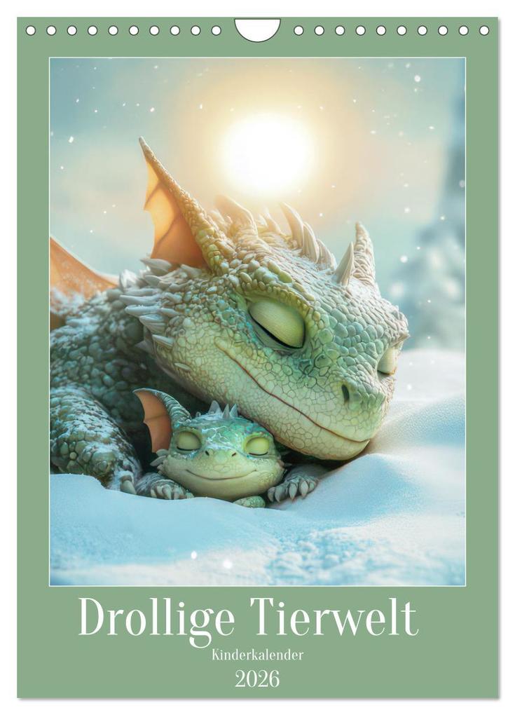 Drollige Tierwelt - Kinderkalender (Wandkalender 2026 DIN A4 hoch) CALVENDO Monatskalender