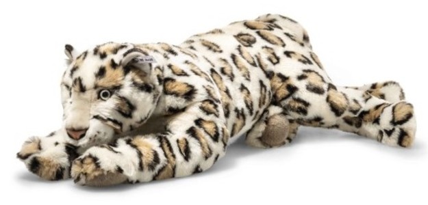 Steiff 061691 - Schneeleopard Parddy liegend 55 cm Plüsch