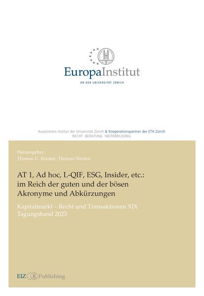 AT 1 Ad hoc L-QIF ESG Insider etc.: im Reich der guten und der bösen Akronyme und Abkurzungen