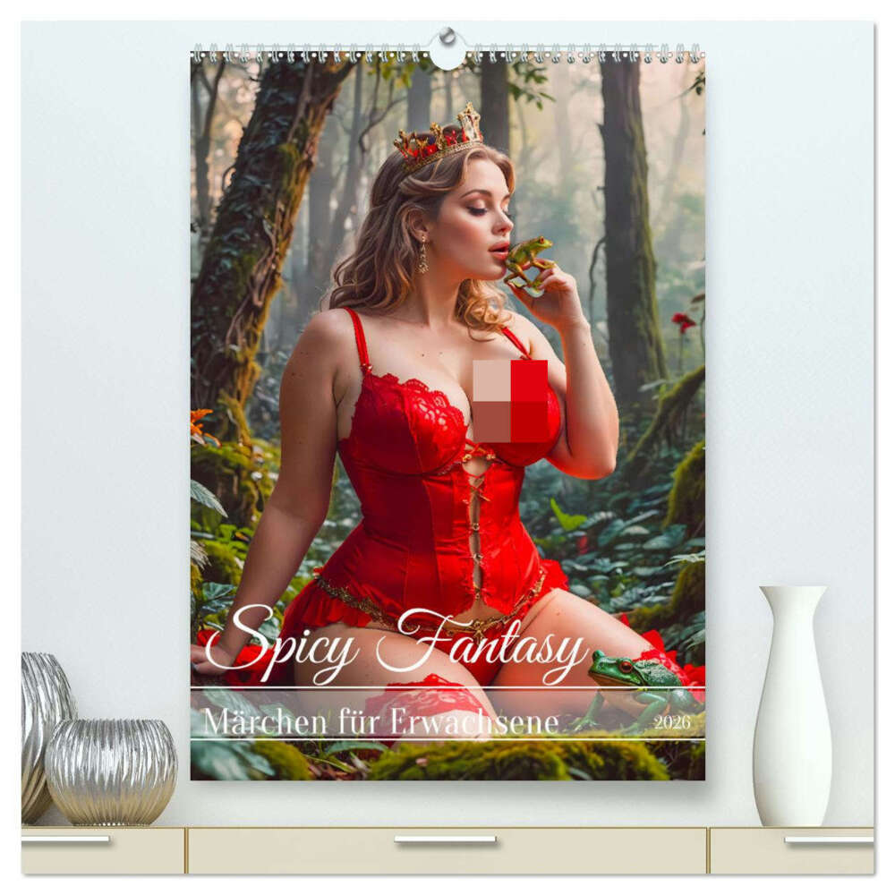 Spicy Fantasy - Märchen für Erwachsene (hochwertiger Premium Wandkalender 2026 DIN A2 hoch) Kunstdruck in Hochglanz
