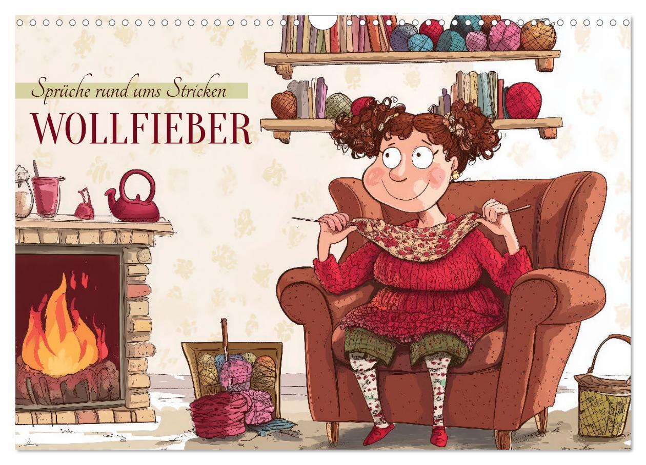 Wollfieber (Wandkalender 2026 DIN A3 quer) CALVENDO Monatskalender