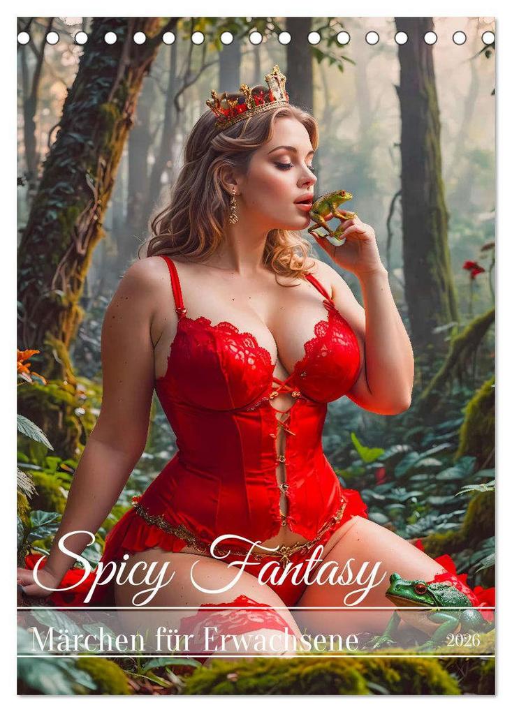 Spicy Fantasy - Märchen für Erwachsene (Tischkalender 2026 DIN A5 hoch) CALVENDO Monatskalender