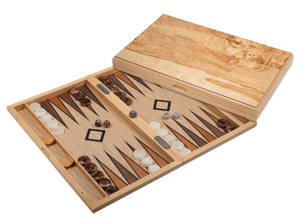 Philos 1123 - Backgammon Sifnos groß Holz Magnetverschluss