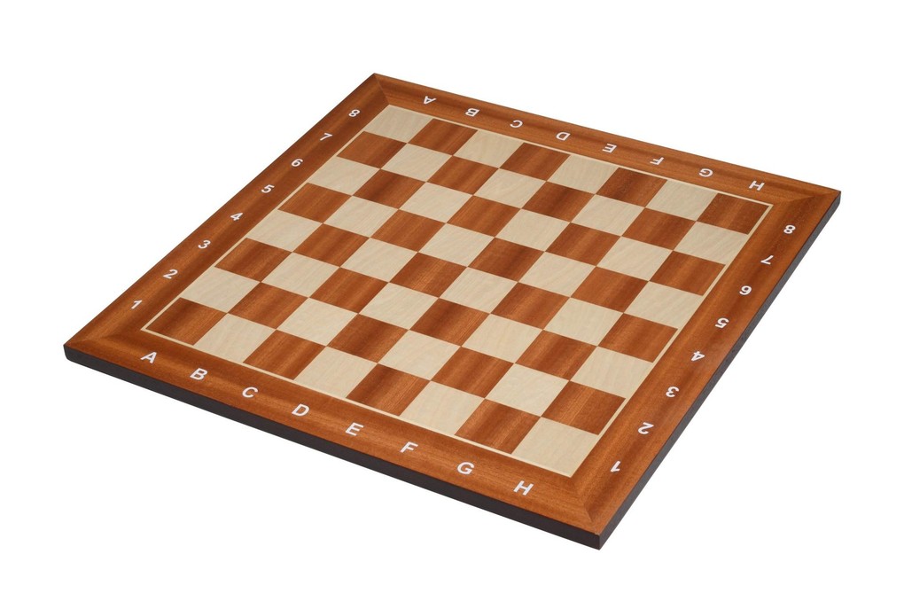 Philos 2381 - Schachbrett Madrid Feld 40 mm Holz mit Randbeschriftung