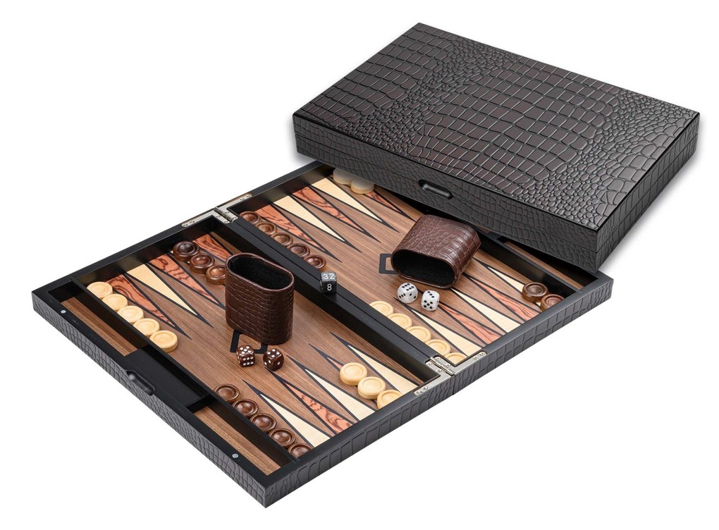 Philos 1185 - Backgammon Pondikonisi medium Holz Magnetverschluss