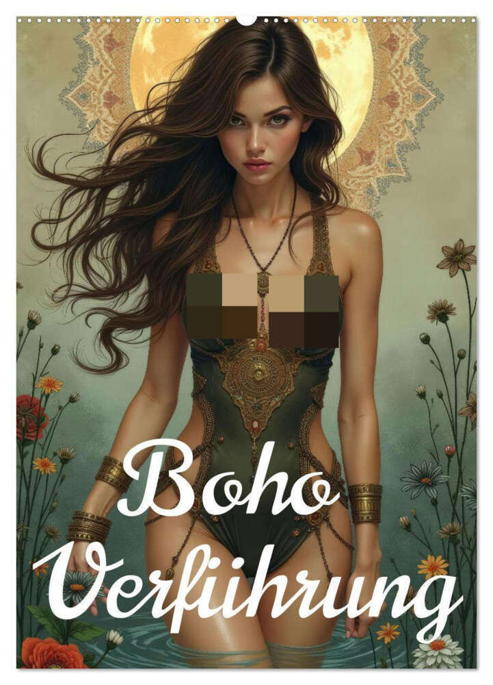 Boho Verführung (Wandkalender 2026 DIN A2 hoch) CALVENDO Monatskalender