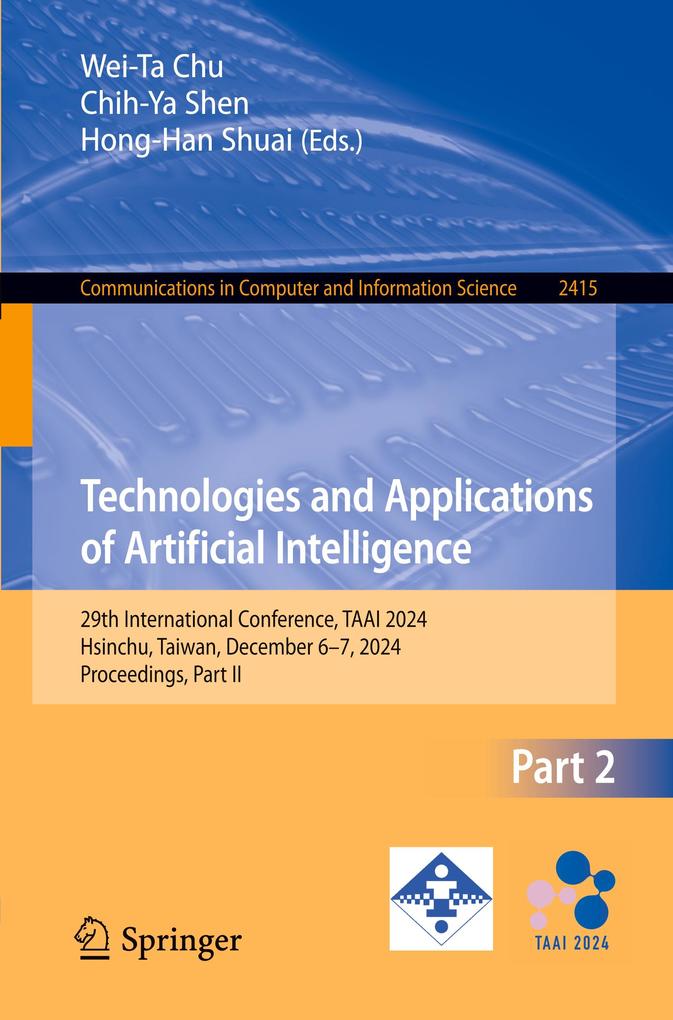 Technologies and Applications of Artificial Intelligence