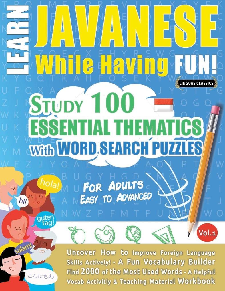 LEARN JAVANESE WHILE HAVING FUN! - FOR ADULTS