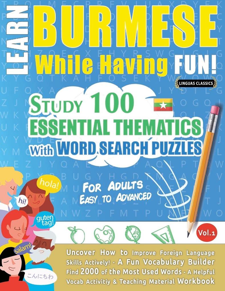 LEARN BURMESE WHILE HAVING FUN! - FOR ADULTS