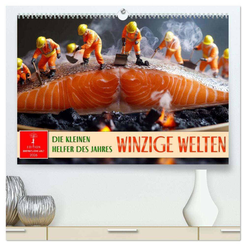 Winzige Welten - die kleinen Helfer des Jahres (hochwertiger Premium Wandkalender 2026 DIN A2 quer) Kunstdruck in Hochglanz