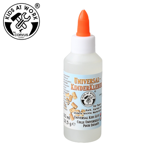 CORVUS A600546 - Kids at Work Universal Kinderkleber Klebstoff auf Wasserbasis Inhalt 100ml