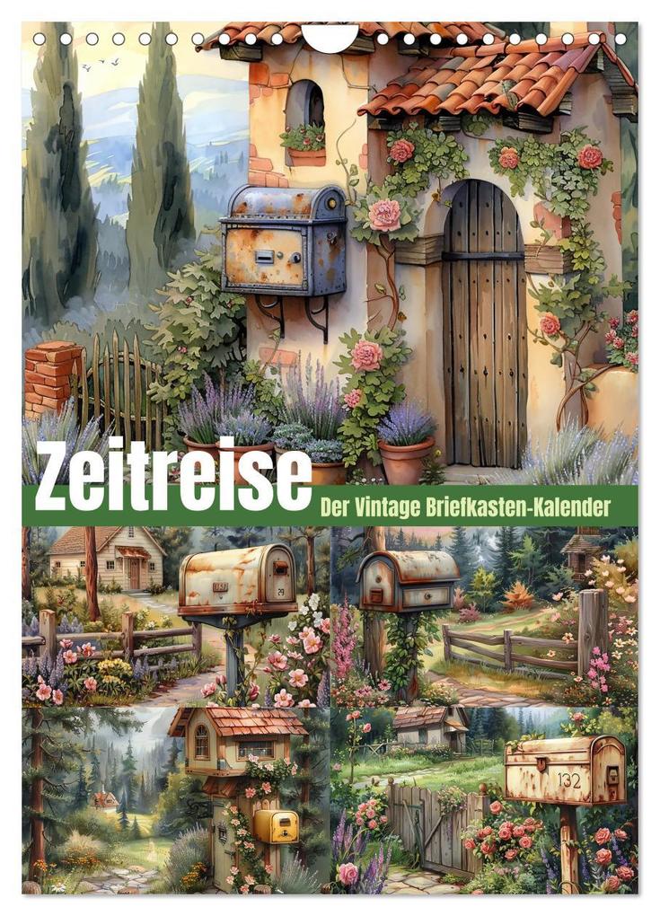 Zeitreise - Der vintage Briekasten Kalender (Wandkalender 2026 DIN A4 hoch) CALVENDO Monatskalender