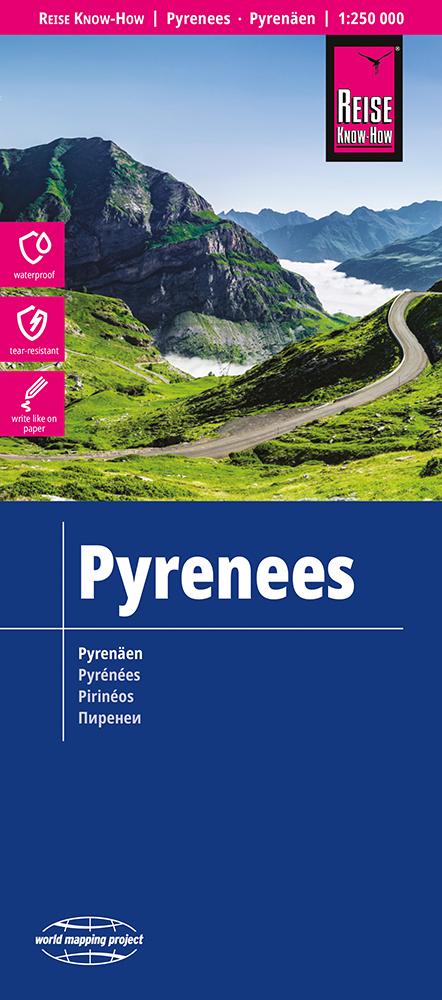 Reise Know-How Rump GmbH Reise Know-How Landkarte Pyrenäen / Pyrenees (1, 250.000)