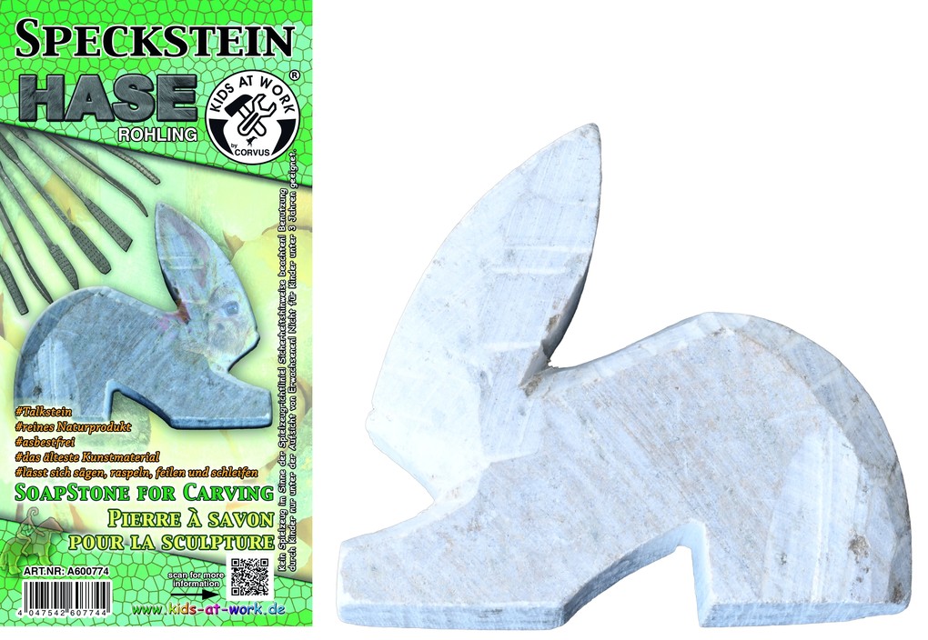 Speckstein Rohling Hase