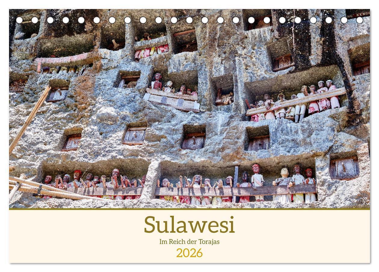 Sulawesi Im Reich der Torajas (Tischkalender 2026 DIN A5 quer) CALVENDO Monatskalender