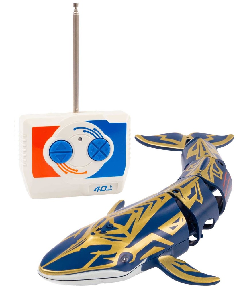 Invento just play 500830 - RC: Blauwal mit Fernbedienung für Tauchbewegungen und Spritzfunktion