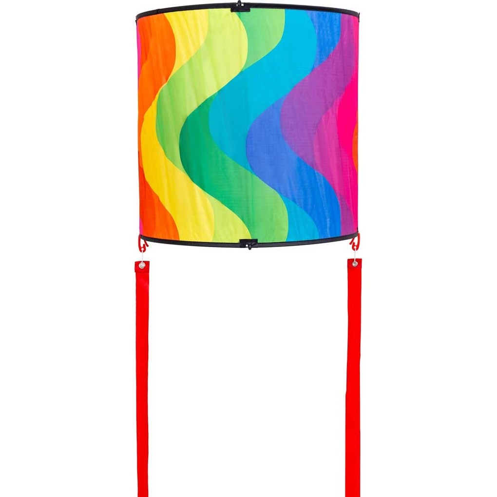 HQ 100189 - Cylinder Kite Rainbow 38x38cm Drachen/Kinderdrachen
