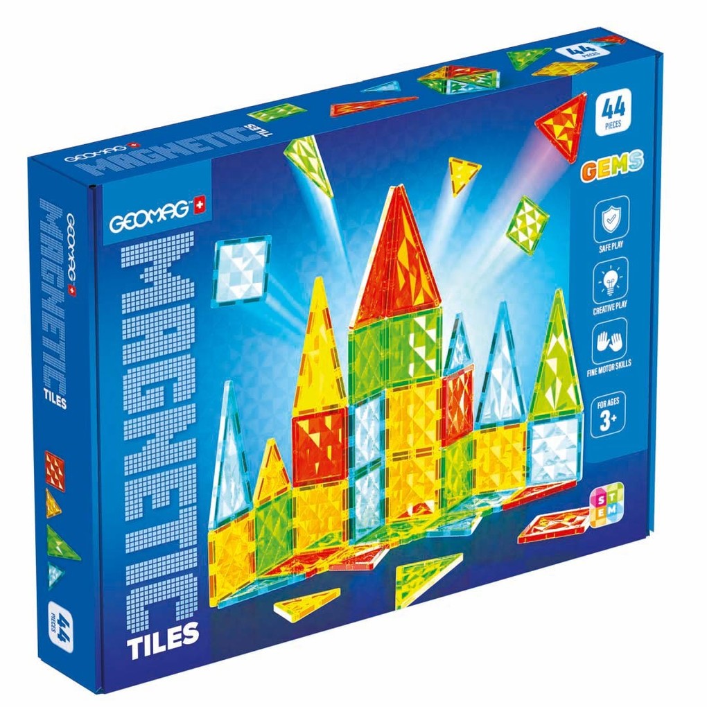 Geomag Mehrfarbig Magnetic Tiles Gems 44 Teile - Image 5