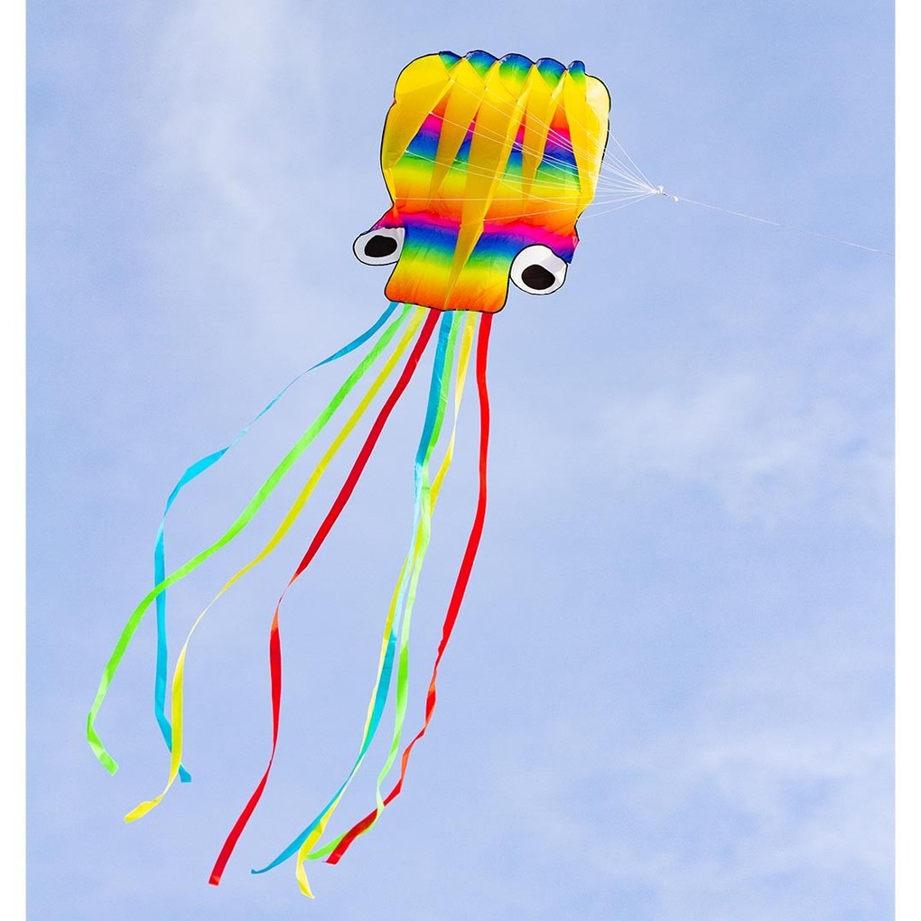 HQ 106900 - Rainbow Octopus 410x70cm Drachen/Kinderdrachen