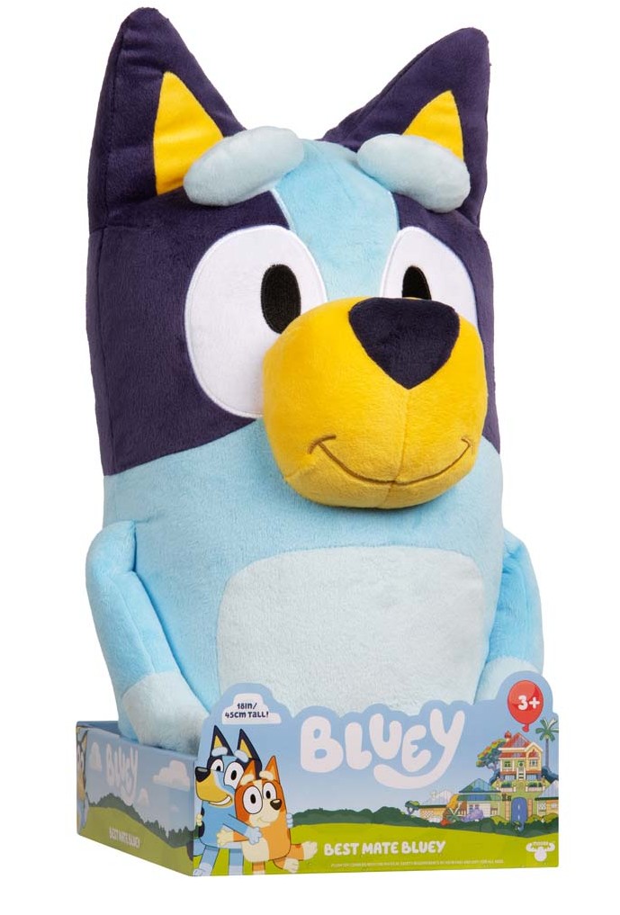 Moose Toys 300169 - BLUEY Jumbo-Bluey-Plüschfigur 45 cm