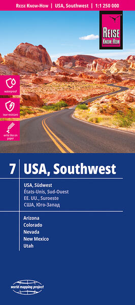 Reise Know-How Landkarte USA 07 Südwest / USA Southwest (1:1.250.000)