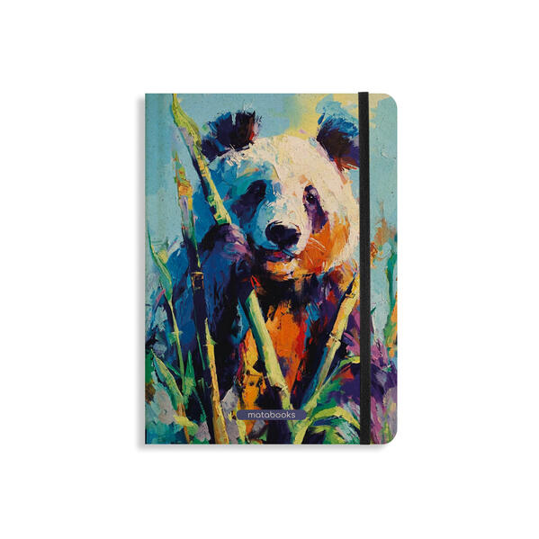 matabooks - Nachhaltiges A5 Notizbuch/Tagebuch/Bullet Journal/Schreibheft/Notebook aus Süßgraspapier - Nari Farbe: Bamboo Green (liniert)